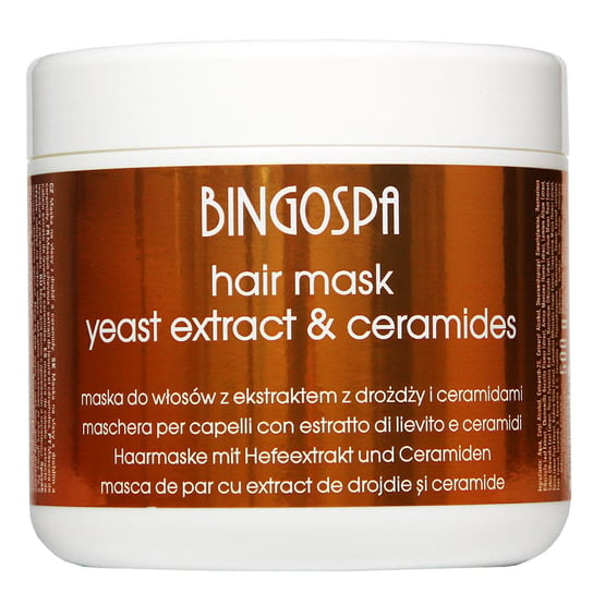 Maska do włosów z ekstraktem z drożdży i ceramidami BINGOSPA BINGOSPA