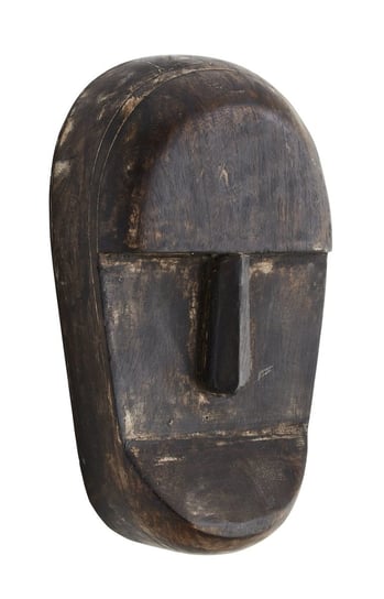 Maska drewniana drewno mango 23cm dekoracja ścienna MADAM STOLTZ Madam Stoltz