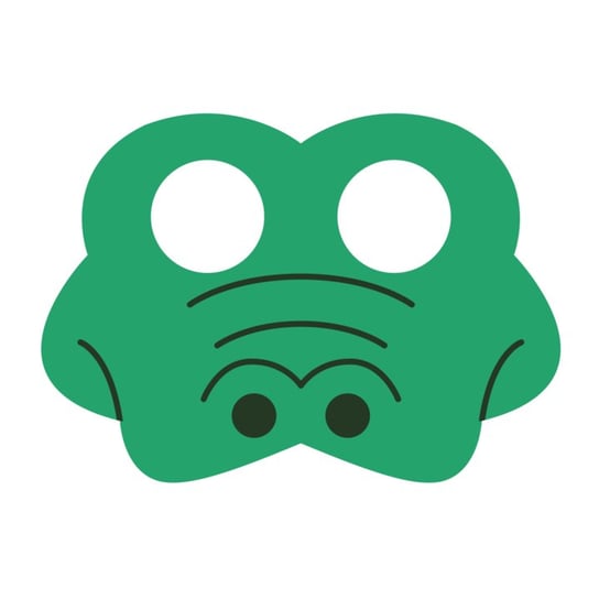 Maska filcowa Krokodyl - przebranie dla dzieci PartyPal