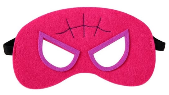 Maska Filcowa Spider Woman Pająk Różowy Superbohater Strój Przebranie Kostium Urodziny Hopki