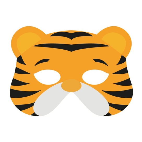 Maska filcowa Tygrys - przebranie dla dzieci PartyPal