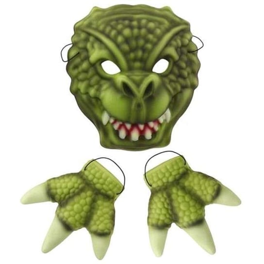Maska, Groźny Krokodyl, zielona, rozmiar uniwersalny GoDan