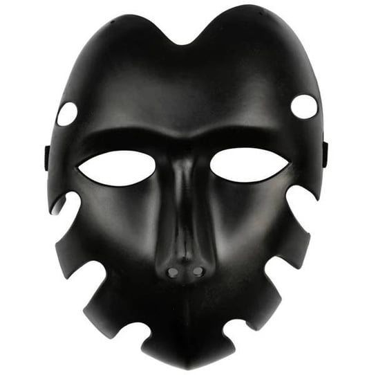Maska Halloween Czarna 22X17 Cm PartyPal