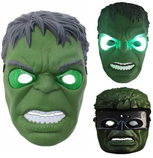 Maska Hulk Świecąca Led Superbohater, Hopki Hopki
