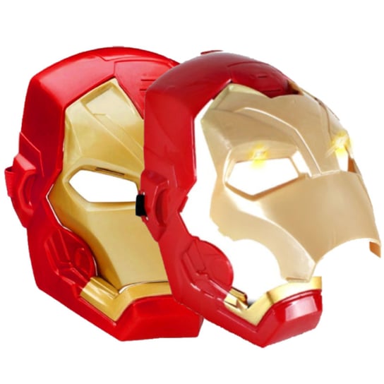 Maska Iron Man Świecąca Otwierana Dźwięki Led, Hopki Hopki