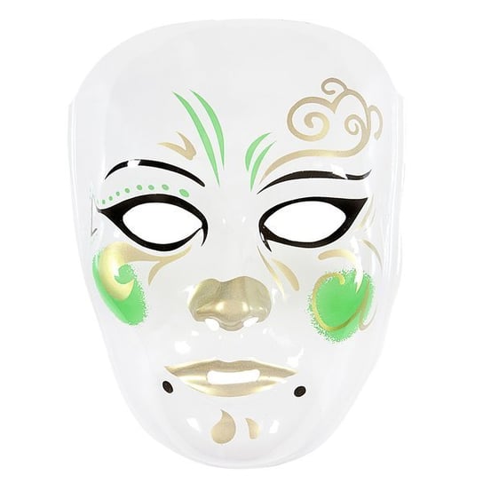 Maska karnawałowa, zielono-złota Widmann