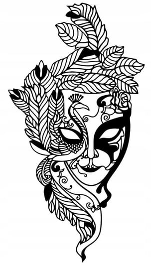 Maska Kobieta Ażurowa Dekoracja Ścienna 3D J198 Inna marka