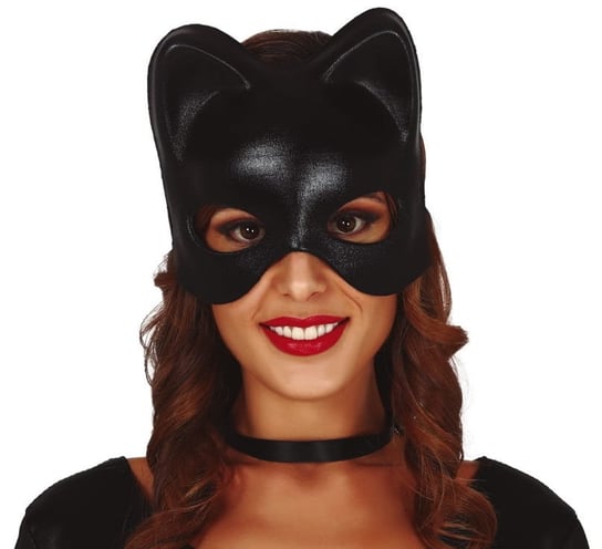 Maska, kobieta kot, czarna Guirca