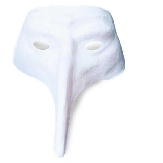 Maska kreatywna, kruk, biała, rozmiar uniwersalny Winmann