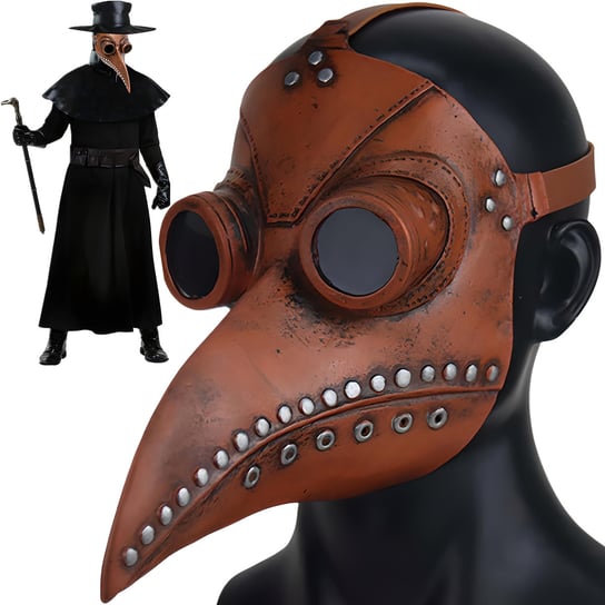 Maska Kruka Ptaka Doktor Plagi Lateksowa Halloween Retoo