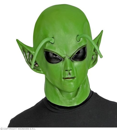 Maska Lateksowa Zielony Kosmita Widmann