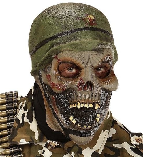 Maska Lateksowa Zombie Żołnierz Widmann