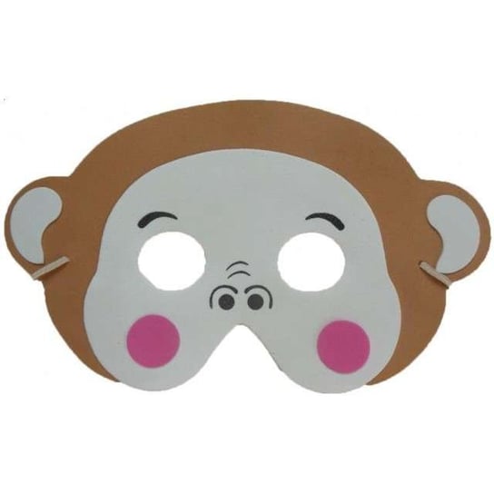 Maska, Małpka, brązowa, rozmiar uniwersalny Party Tino