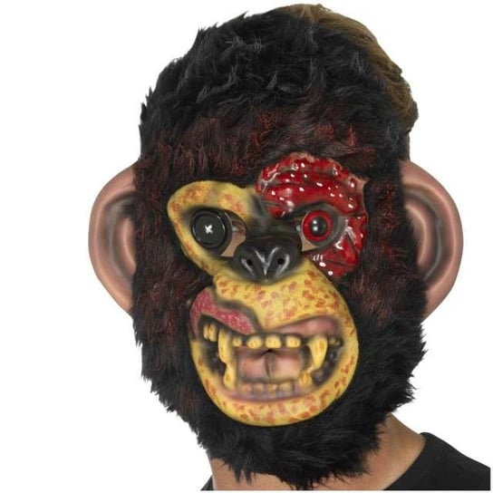 Maska, Małpka Zombie, brązowa, rozmiar uniwersalny Smiffys