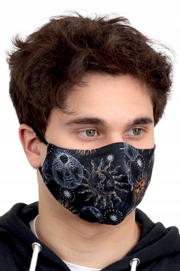 Maska maseczka bawełniana dwuwarstwowa profilowana, maska słońce ABG-DRUK