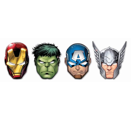 Maska, Mighty Avengers, mix, 6 sztuk Inna marka