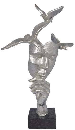 Maska na podstawie z ptakami srebrna Inna marka