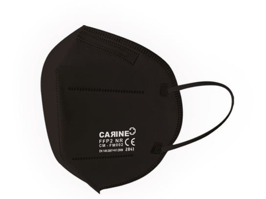 Maska ochronna dla dzieci FFP2 NR CARINE FM002 BLACK 10szt Czarna Półmaska filtrująca dziecięca kategoria III wg Reg. 2016/245 Maski