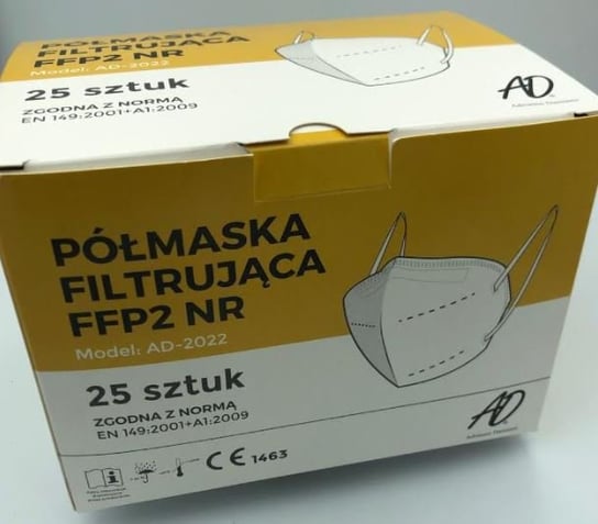 Maska ochronna FFP2 x25 szt. (półmaska filtrująca) Adrianno Damianii