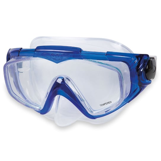 Maska okulary do nurkowania pływania Silicone Aqua Sport Intex 55981 niebieska Intex
