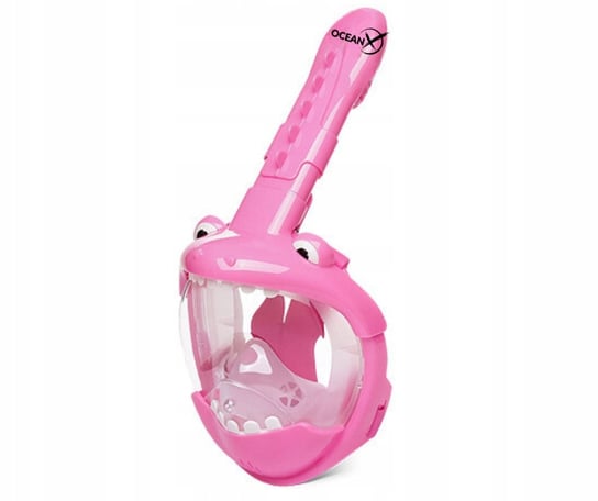 Maska Pełnotwarzowa Do Nurkowania Snorkelingu Dla Dzieci Krokodyl XS OceanX Inna marka