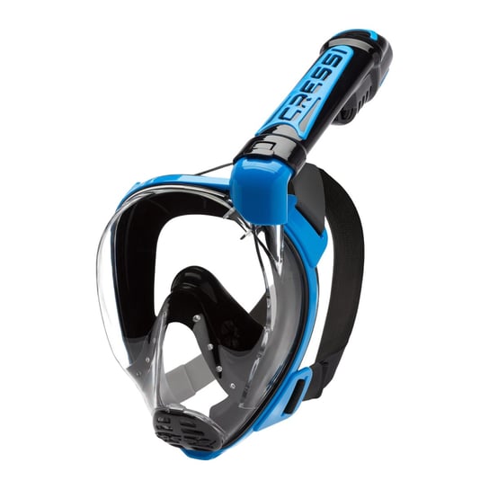 Maska Pełnotwarzowa Do Snorkelingu Cressi Duke Dry Czarno-Niebieska Xdt005020 M-L CRESSI