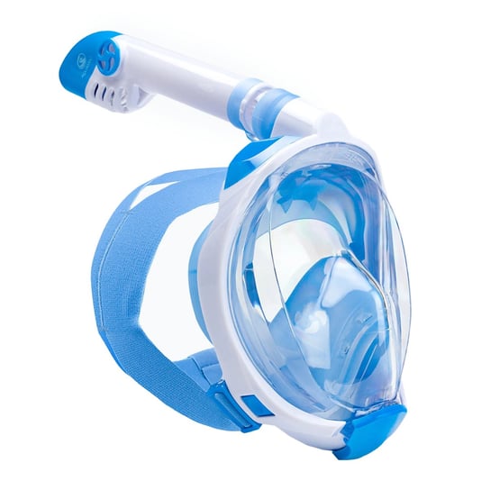 Maska pełnotwarzowa do snorkelingu dziecięca AQUASTIC niebieska SMK-01N AQUASTIC
