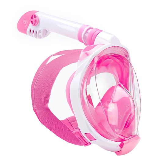 Maska pełnotwarzowa do snorkelingu dziecięca AQUASTIC różowa SMK-01R OS AQUASTIC