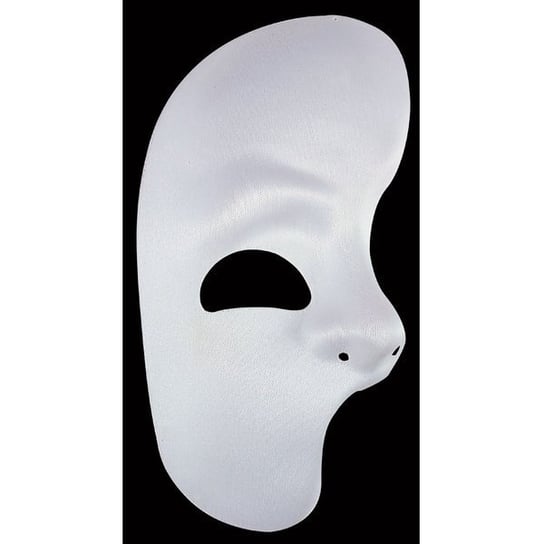 Maska Phantom na pół twarzy, biała Widmann