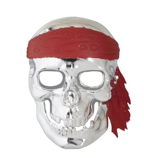 Maska pirata, srebrna, rozmiar uniwersalny Inna marka