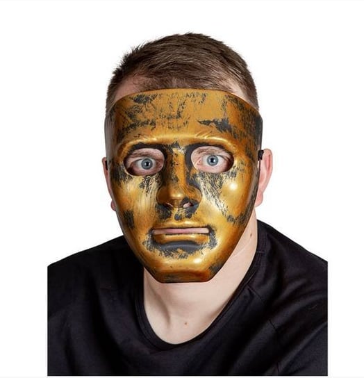 Maska Robot Stare Złoto Wicked Costumes