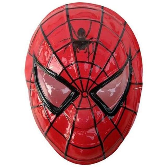 Maska, Spiderman człowiek pająk, czerwona, rozmiar uniwersalny Party Tino