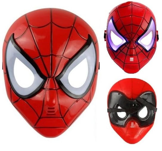 Maska Spiderman Świecąca Led Superbohater, Hopki Hopki