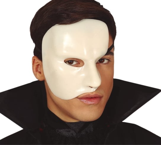 Maska upiora z opery, biała, rozmiar uniwersalny Guirca