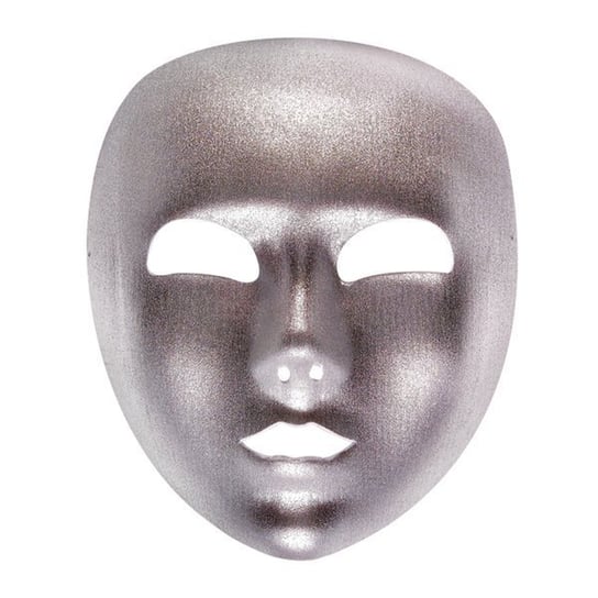 Maska, Żelazna Twarz, srebrna, rozmiar uniwersalny Widmann