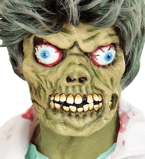 Maska Zombie, zielona, rozmiar uniwersalny Inna marka