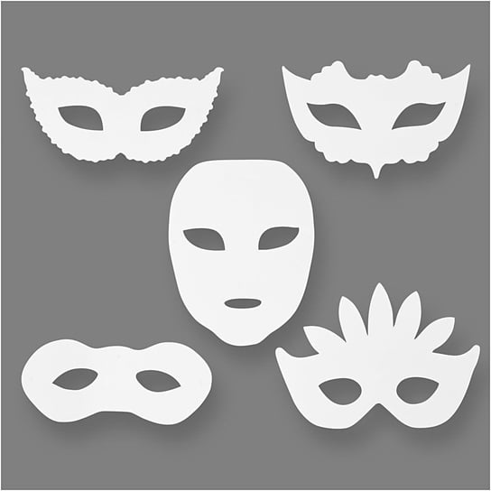 Maski papierowe, Maskarada, 16 sztuk Creativ Company
