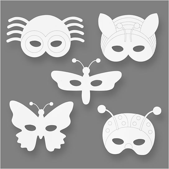 Maski papierowe, Owady, 16 sztuk Creativ Company