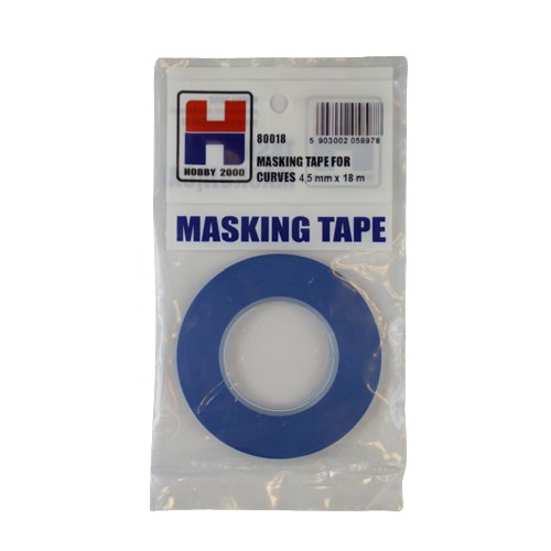 Masking Tape For Curves 4,5Mm X 18M Hobby 2000 80018 Hobby 2000