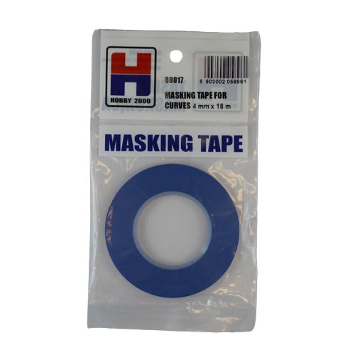 Masking Tape For Curves 4Mm X 18M Hobby 2000 80017 Hobby 2000