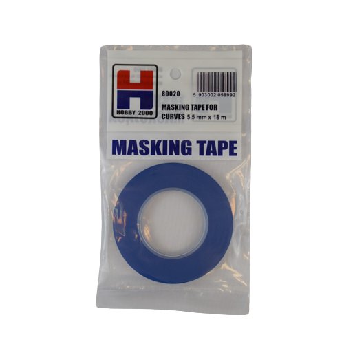 Masking Tape For Curves 5,5Mm X 18M Hobby 2000 80020 Hobby 2000