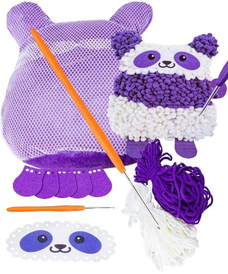 Maskotka Panda Wyszywanka Szydełkowanie Zabawka Kreatywna Dla Dziewczynki PakaNiemowlaka