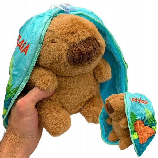 Maskotka Pluszak Kapibara Niespodzianka Uszy Przytulanka Pluszowa 20 Cm SkibiStore