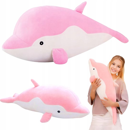 Maskotka Pluszak Poduszka Delfin 70 Cm Długi Róż Inna marka
