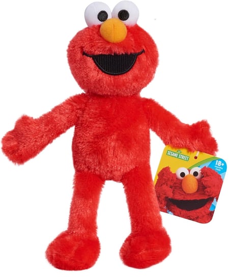 Maskotka pluszowa czerwony Elmo z Ulicy Sezamkowej mięciutki idealny do przytulania 22 cm zabawka oryginalna dla dzieci 18m+ Just Play