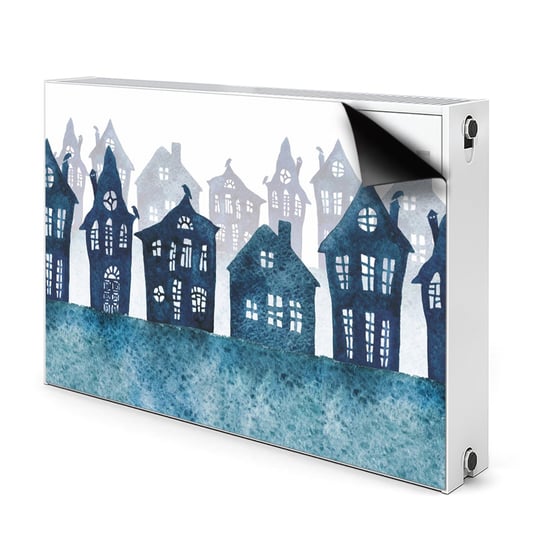 Maskownica magnes na grzejnik Miasto nocą 90x60, Bluedecor Bluedecor