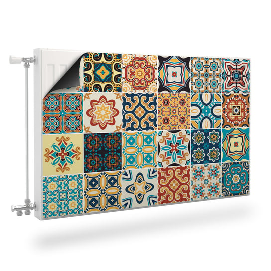 Maskownica Magnetyczna Grzejnika Marokańska Mozaika Imitacja Płytek 100Cm X 60Cm Muralo