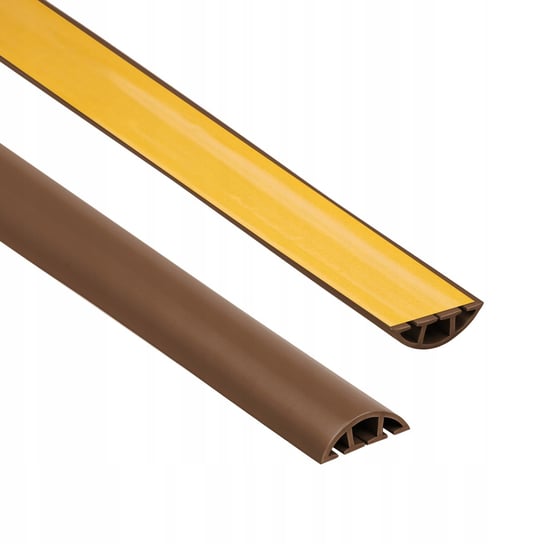 Maskownica PCV - Listwa kablowa samoprzylepna PCV - 200 cm, brąz, 60mm Quest