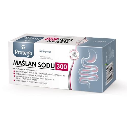Maślan Sodu 300Mg 60 Kapsułek Protego Protego