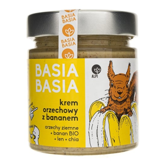 Masło orzechowe z bananem chia i lnem ALPI Basia Basia, 210 g Alpi